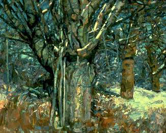WINTER MAPLES, oil on canvas, 33 x 42 inches, copyright ©1994