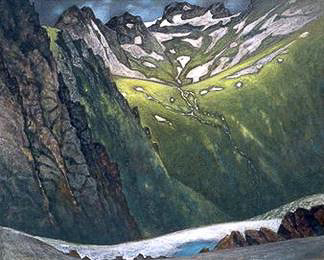 SOURCE OF NOISY CREEK, oil on canvas, 42 x 52 inches, copyright ©1994 