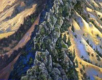WHITECHUCK SPINE, oil on canvas, 42 x 52 inches, copyright ©1994 