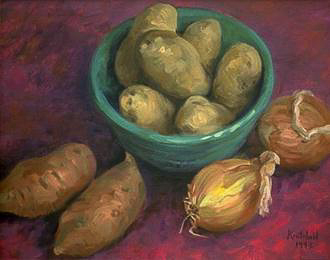 WINTER STILL LIFE, oil on canvas, 16 x 20 inches, copyright ©1993